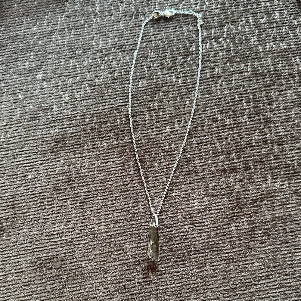 Swarovski Sterling Silver Crystal Pendant Necklace - Silver